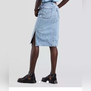 Levi's Light Blue Denim Skirt w/ slit